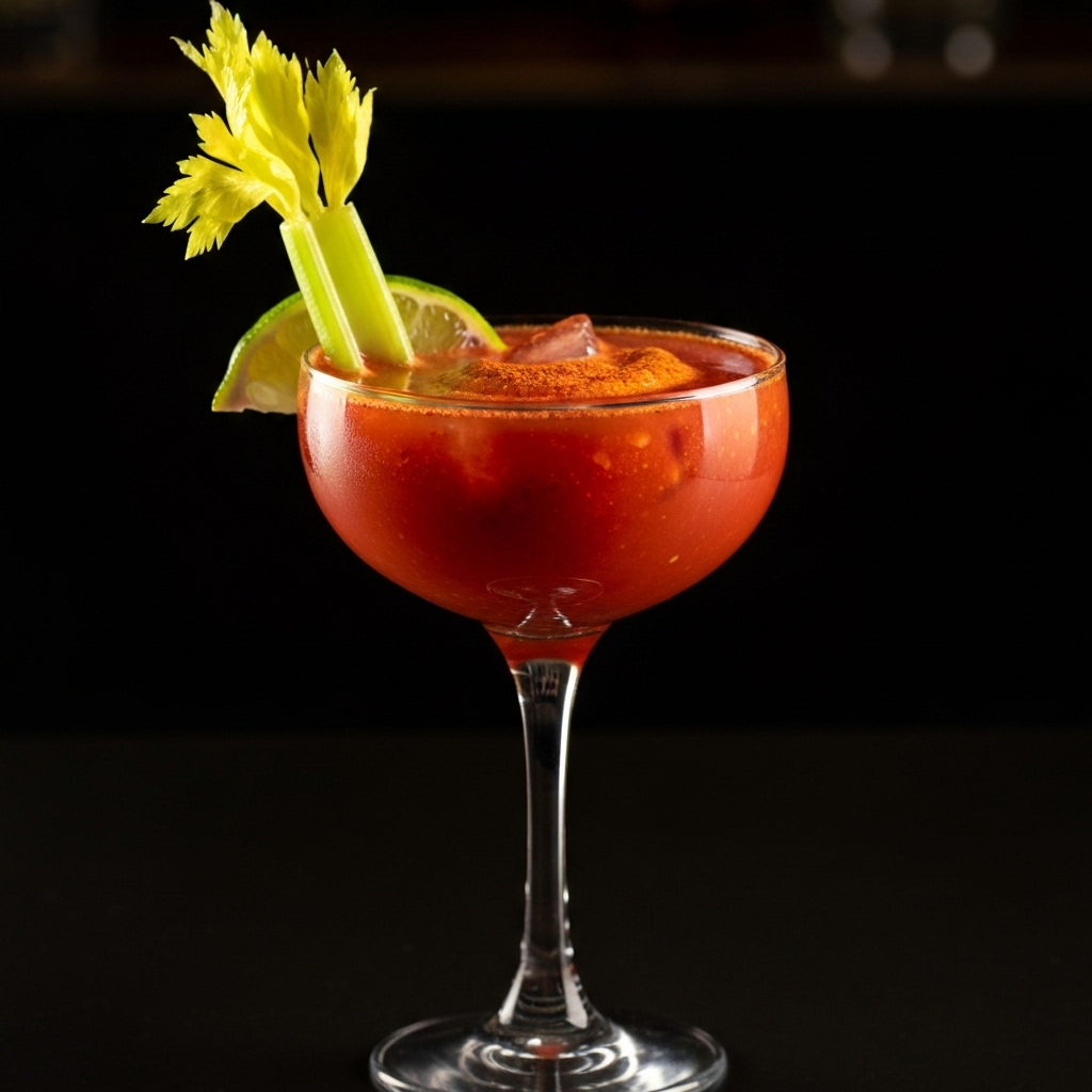 Agave Bloody Maria agave mocktail with premium ingredients and artisanal presentation
