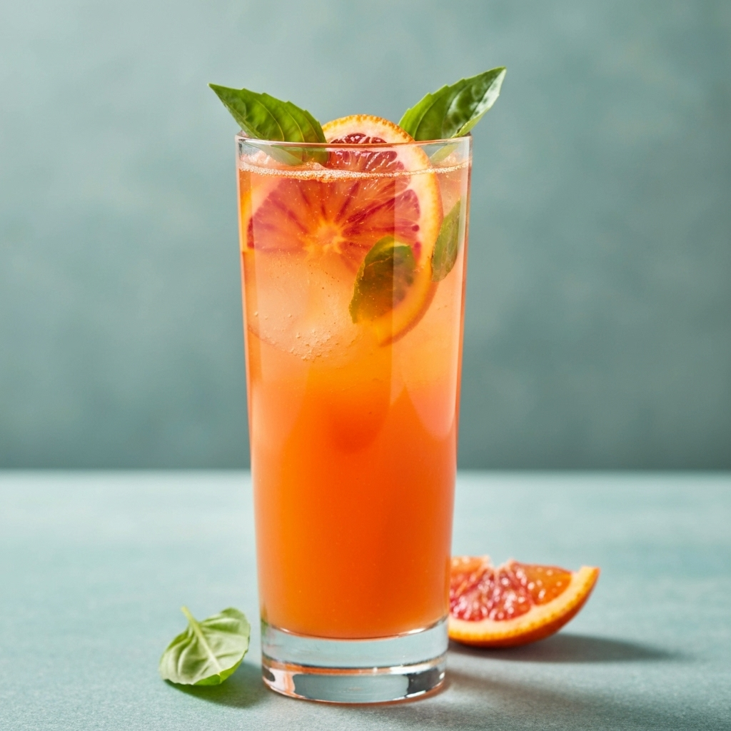 Blood Orange Basil Smash