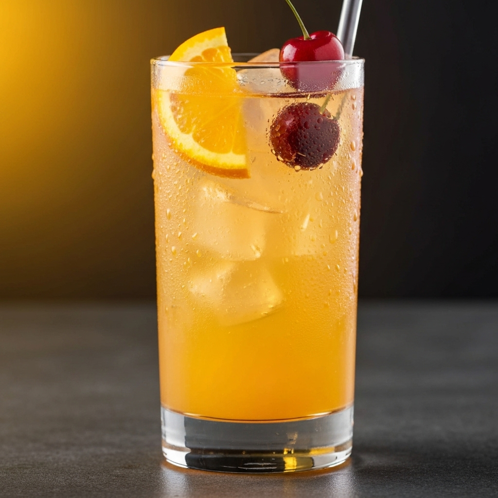 Golden Agave Sunrise agave mocktail with premium ingredients and artisanal presentation