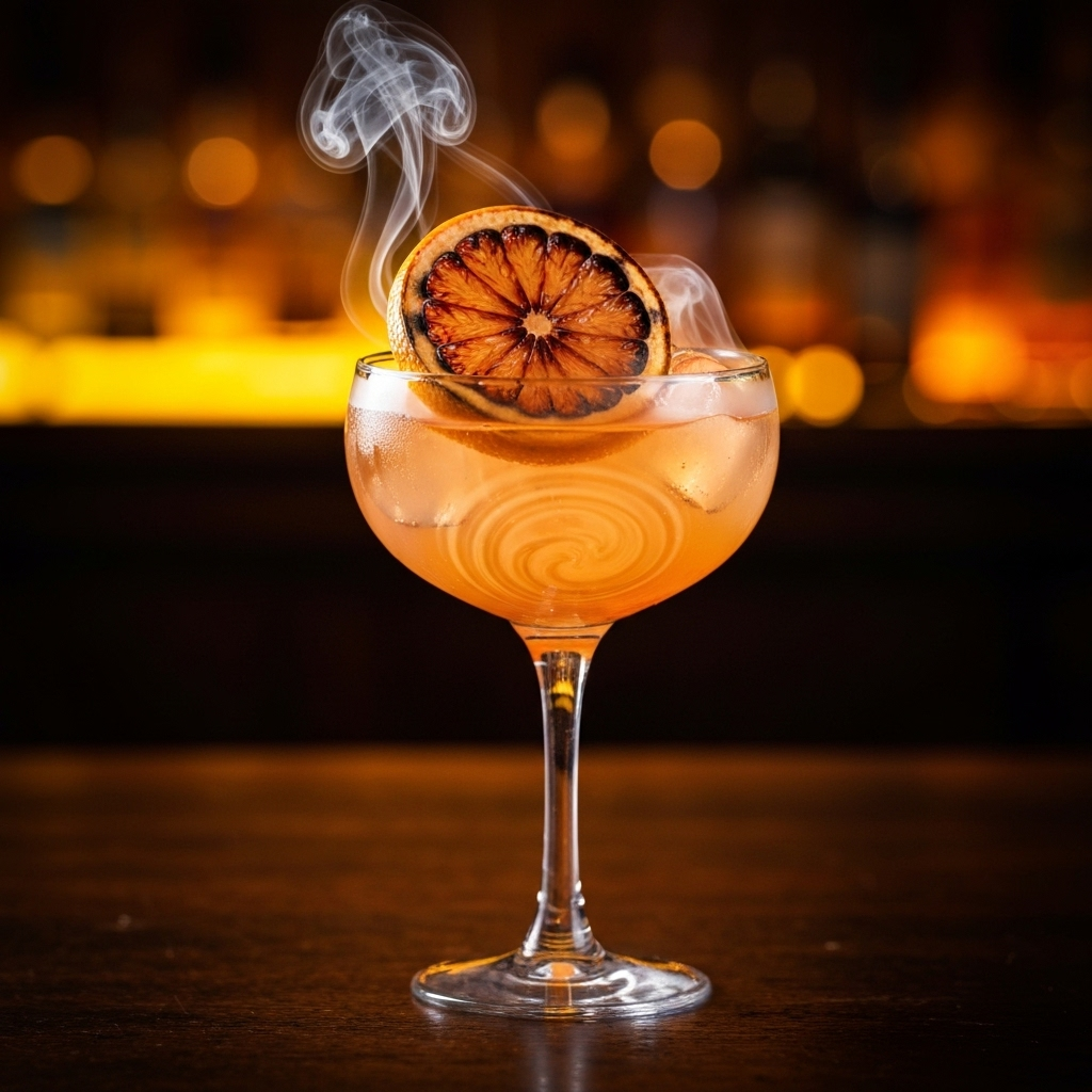Smoky Agave Paloma agave mocktail with premium ingredients and artisanal presentation