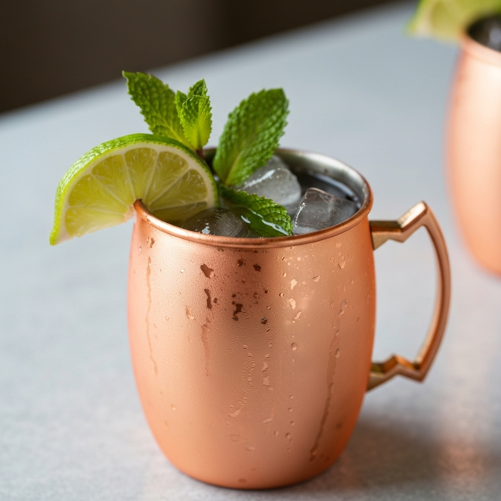 Spiced Agave Mule agave mocktail with premium ingredients and artisanal presentation
